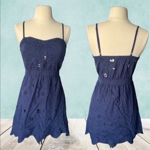 Navy Cut-Out Dress